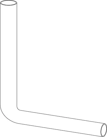 KOLANO SPUSTOWE 390 x 350 mm, biały