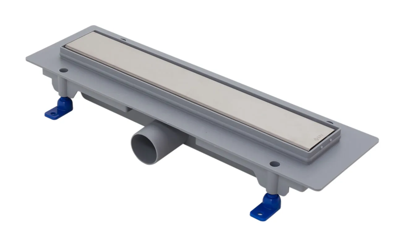 ODWODNIENIE LINIOWE PODŁOGOWE, Z RAMKĄ Z TWORZYWA, ruszt STANDARD/CUSTOM 450 mm