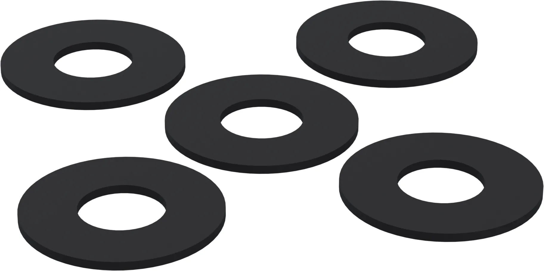 ZESTAW GUMOWYCH USZCZELEK MECHANIZMU SPŁUKUJĄCEGO 28 x 65 x 3 (5 szt.)