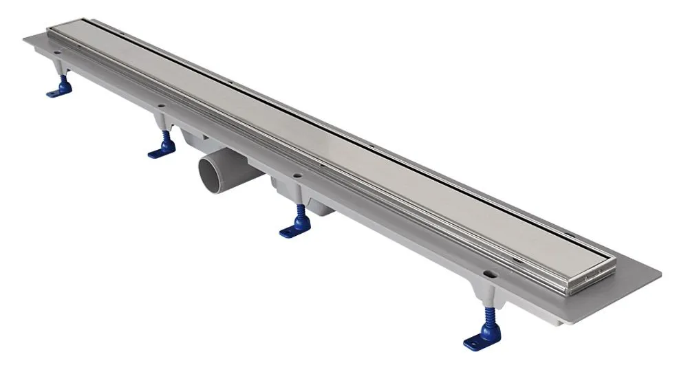 ODWODNIENIE LINIOWE PODŁOGOWE, Z RAMKĄ ZE STALI NIERDZEWNEJ, ruszt STANDARD / CUSTOM 950 mm Ø 50 mm