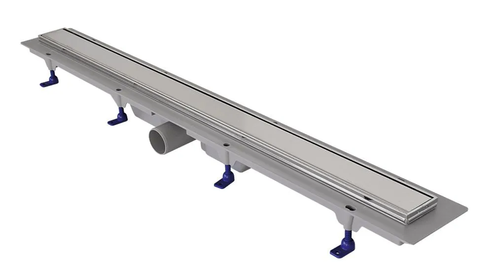 ODWODNIENIE LINIOWE PODŁOGOWE, Z RAMKĄ ZE STALI NIERDZEWNEJ, ruszt STANDARD/CUSTOM 1050 mm, Ø 50 mm