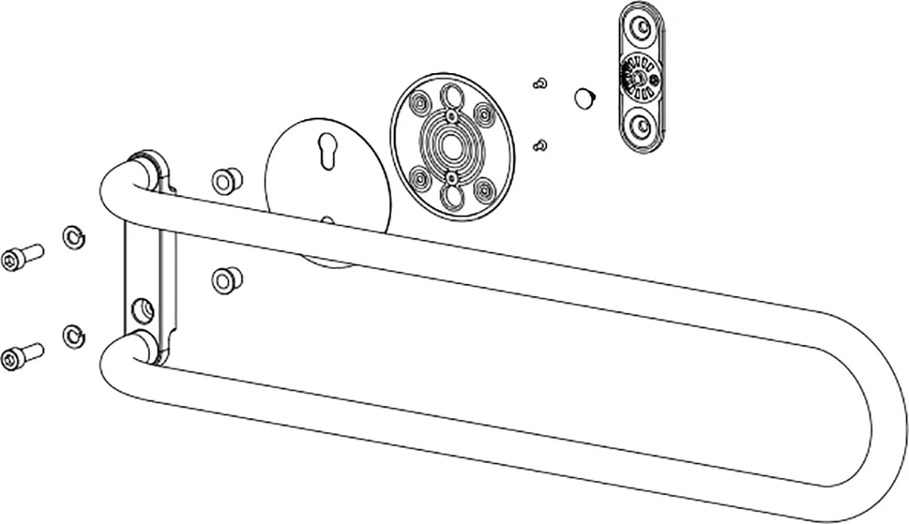 VARIOTRONIC UCHWYTY DLA NIEPEŁNOSPRAWNYCH, biały