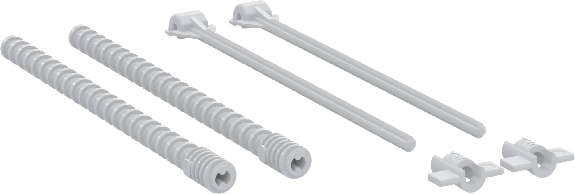 ZESTAW KOŁKOW MOCUJĄCYCH I POPYCHACZY DO PRZYCISKOW SPŁUKUJĄCYCH DF